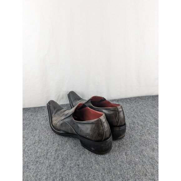 Jo Ghost Men’s Slip-On Shoes EU 39 US 6.5 Italy Distressed Leather Resoled Heels - Picture 3 of 16